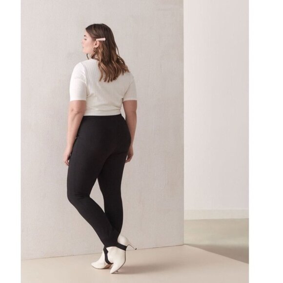 ADDITION Elle Black Stirrup Pants Size  20P - Picture 2 of 11